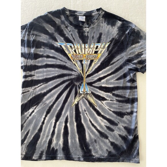 TRIUMPH ALLIED FORCES TIE DYE T-SHIRT Size XL‎ - Picture 6 of 8